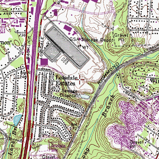 Topographic Map of Northern Virginia Community College Medical Campus, VA