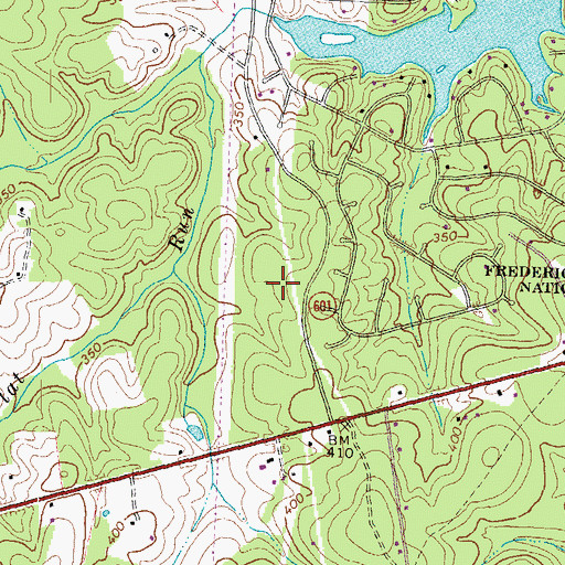 Topographic Map of Locust Grove Middle School, VA