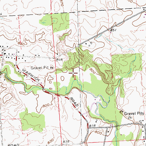 Topographic Map of Medina Park, MI