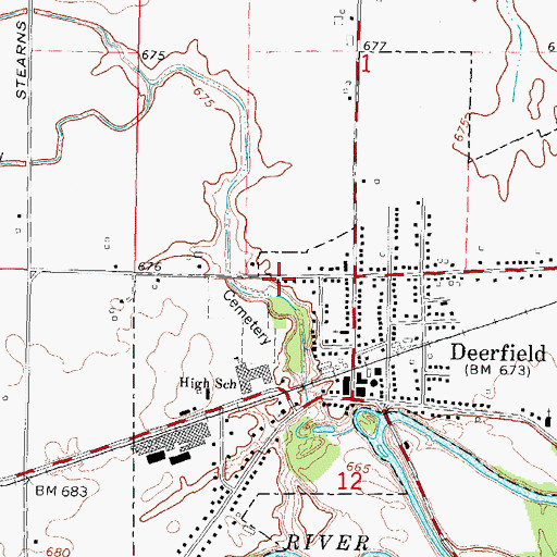 Topographic Map of Pentecostal Church of God, MI