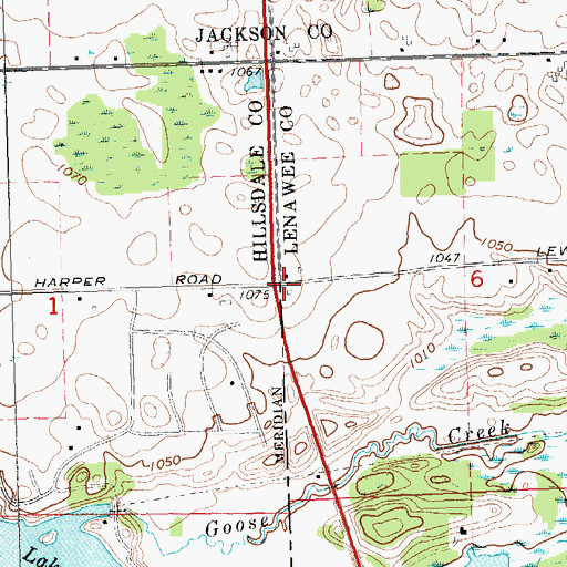 Topographic Map of New Jerusalem Christian Church, MI