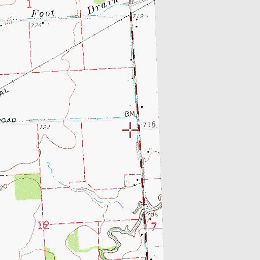 Topographic Map of Reed Grave, MI