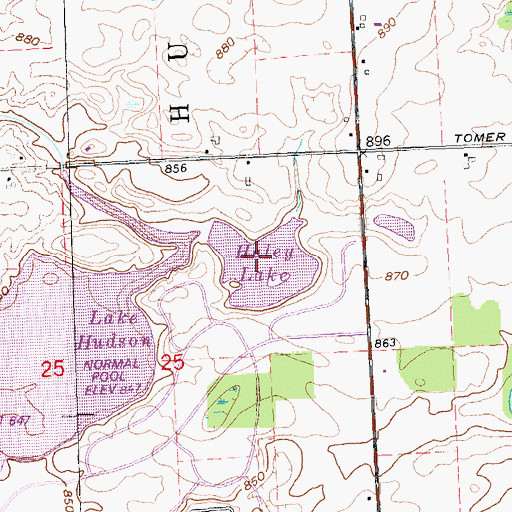 Topographic Map of Haley Lake, MI