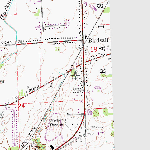 Topographic Map of Raisin Valley Orthodox Friends Cemetery, MI