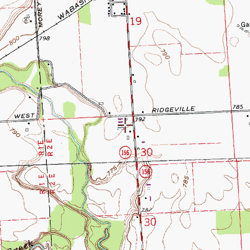 Topographic Map of Fractional District Number Three School Historical Marker, MI