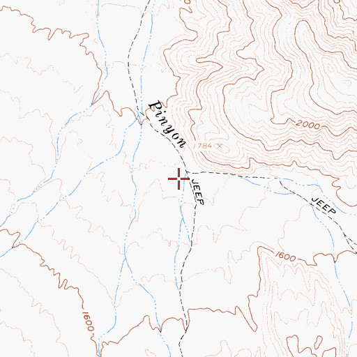 Topographic Map of Nolina Wash, CA