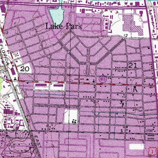 Topographic Map of Vintage Worship Gathering, FL