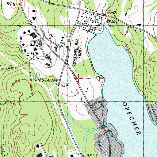 Topographic Map of Faith Pointe Church, NH