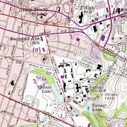 Topographic Map of Josselyn House, NY