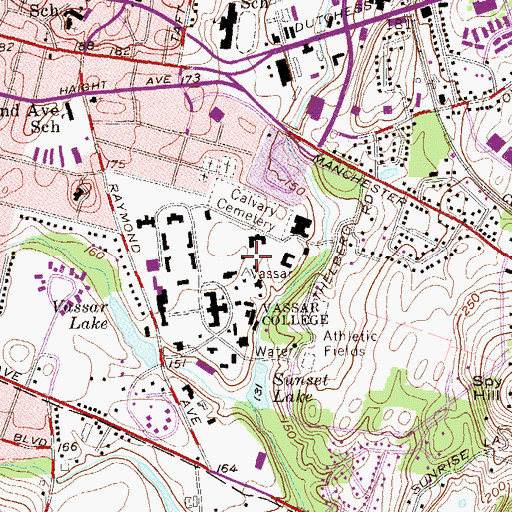 Topographic Map of Pratt House, NY