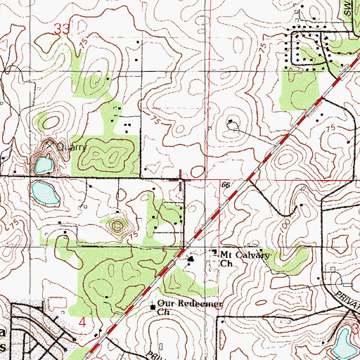 Topographic Map of Ocala Fire and Rescue Station 6, FL