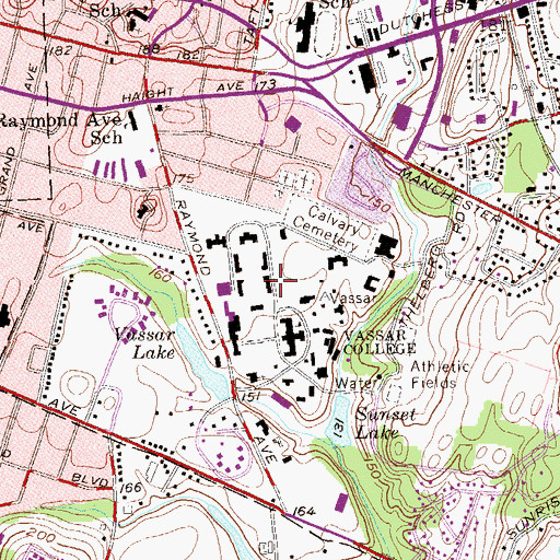 Topographic Map of Strong House, NY