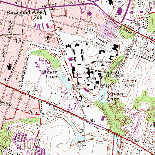 Topographic Map of Frances Lehman Loeb Art Center, NY