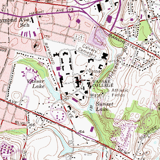 Topographic Map of Main Building, NY