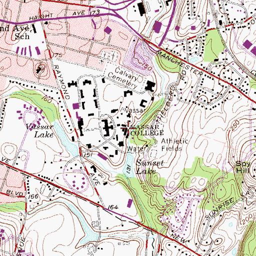 Topographic Map of Powerhouse Theater, NY