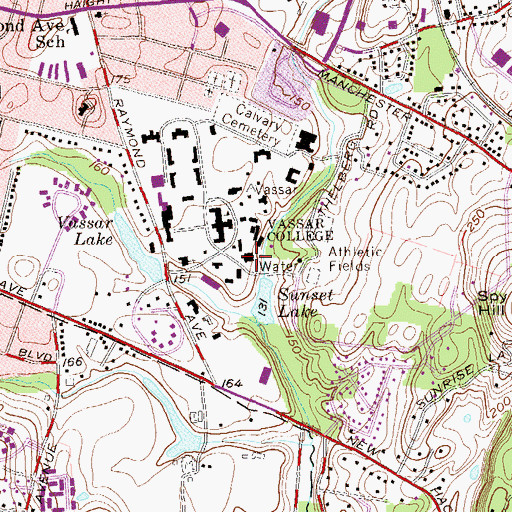 Topographic Map of Center For Drama And Film, NY