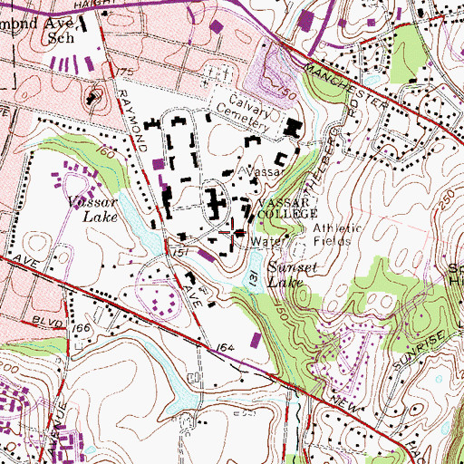 Topographic Map of Mudd Chemistry Building, NY