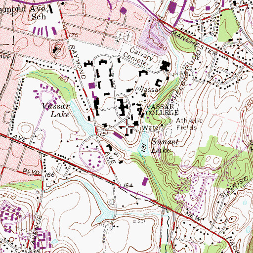Topographic Map of New England Building, NY