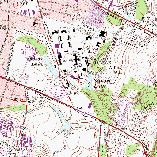 Topographic Map of Shakespeare Garden, NY