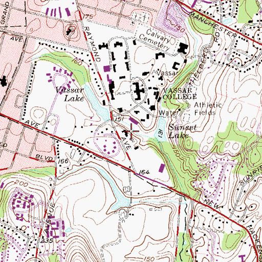 Topographic Map of Skinner Hall, NY