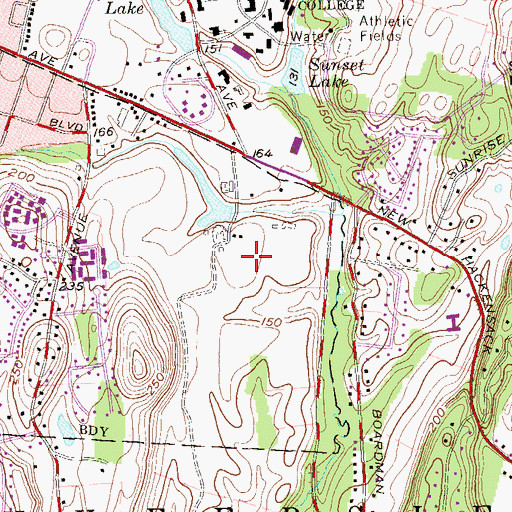 Topographic Map of Vassar Farm, NY