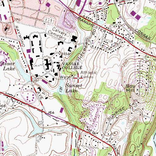 Topographic Map of Ballentine Field, NY