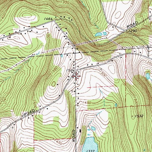 Topographic Map of Barlow School (historical), NY
