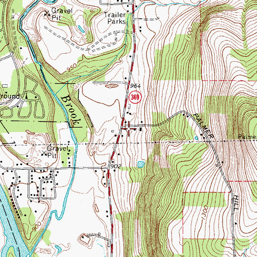 Topographic Map of School Number 3 (historical), NY