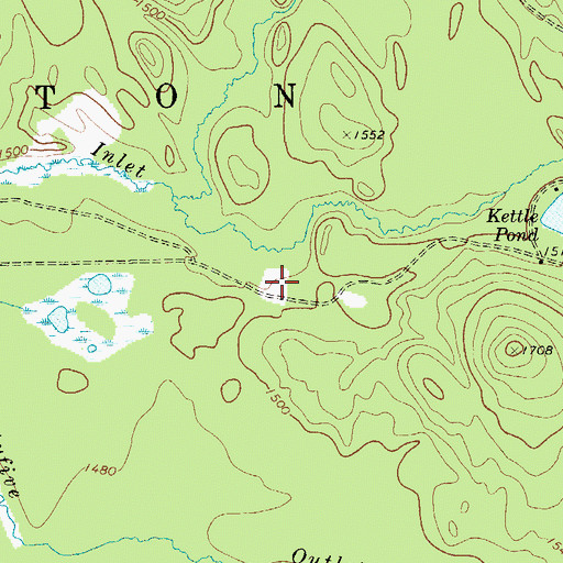 Topographic Map of Camp Number 15 (historical), NY