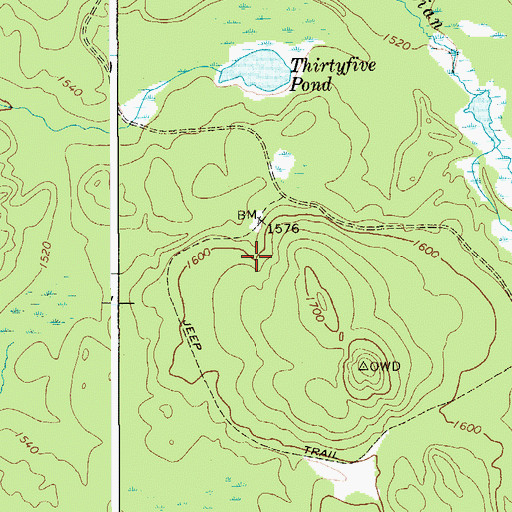 Topographic Map of Sullivan Camp (historical), NY