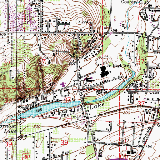 Topographic Map of North Albany Elementary School, OR