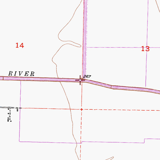 Topographic Map of North Branch Tule River, CA
