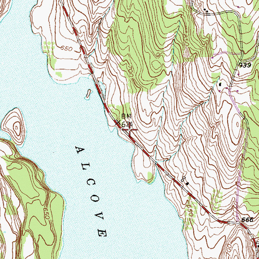 Topographic Map of School Number 12 (historical), NY
