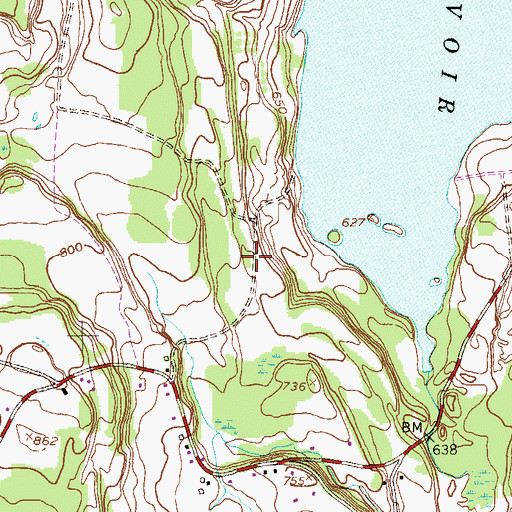 Topographic Map of Butler School (historical), NY