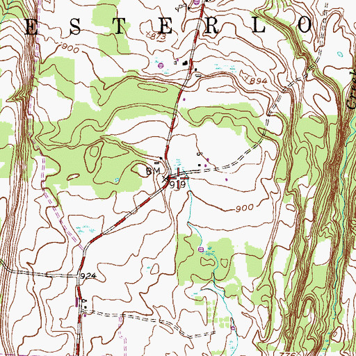 Topographic Map of School Number 15 (historical), NY