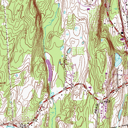 Topographic Map of School Number 8 (historical), NY