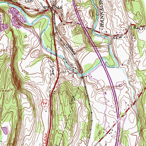 Topographic Map of School Number 9 (historical), NY
