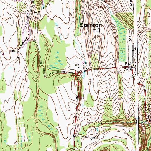 Topographic Map of School Number 12 (historical), NY