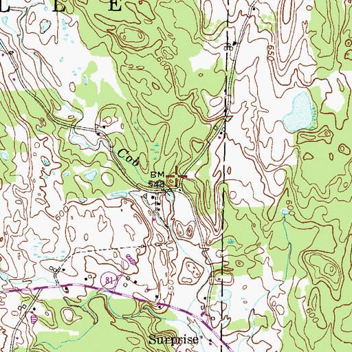 Topographic Map of School Number 10 (historical), NY
