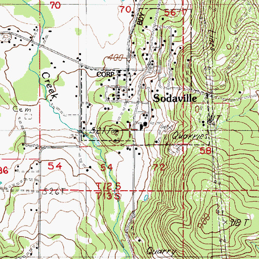 Topographic Map of Sand Ridge Charter School, OR