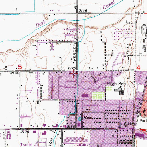 Topographic Map of Treasure Valley Christian School, OR