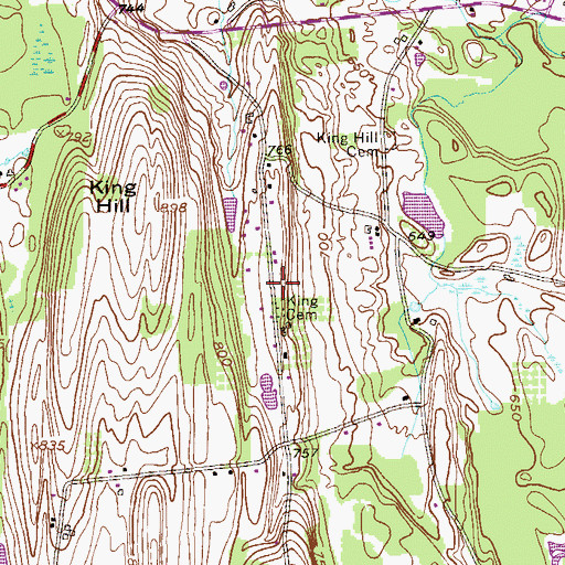 Topographic Map of School Number 7 (historical), NY