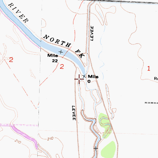 Topographic Map of North Fork Kings River, CA