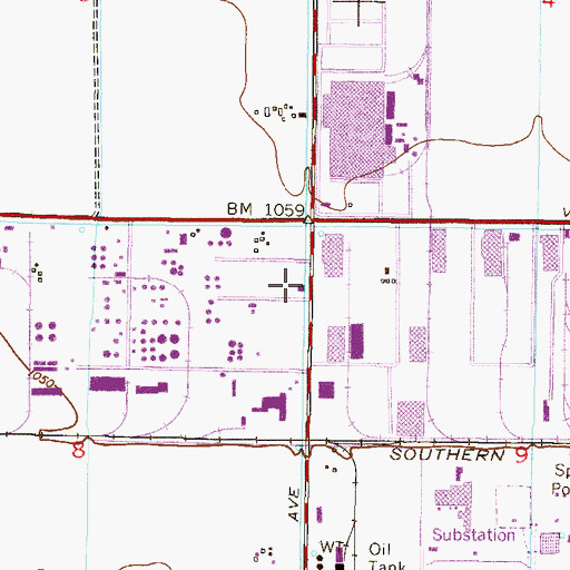 Topographic Map of Phoenix Fire Department Station 34, AZ