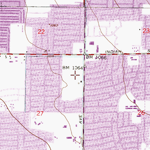 Topographic Map of Phoenix Fire Department Station 40, AZ