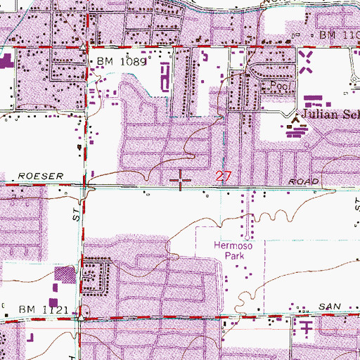 Topographic Map of Abundant Life World Ministries Church, AZ