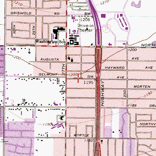 Topographic Map of Along Side Ministries, AZ