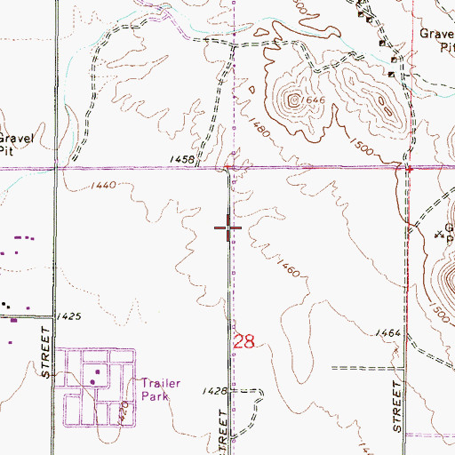 Topographic Map of Apostolic Church, AZ