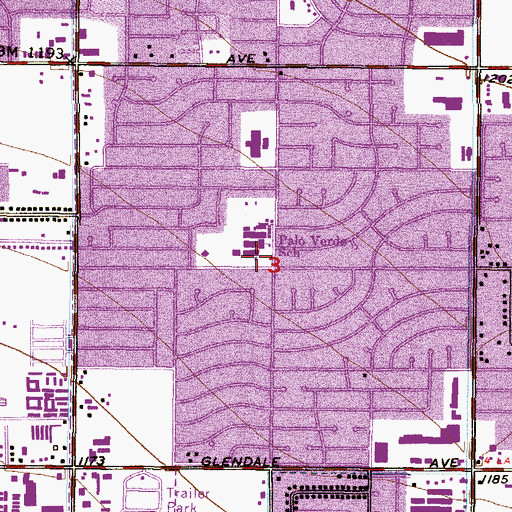 Topographic Map of Arizona Korean Full Gospel Church, AZ