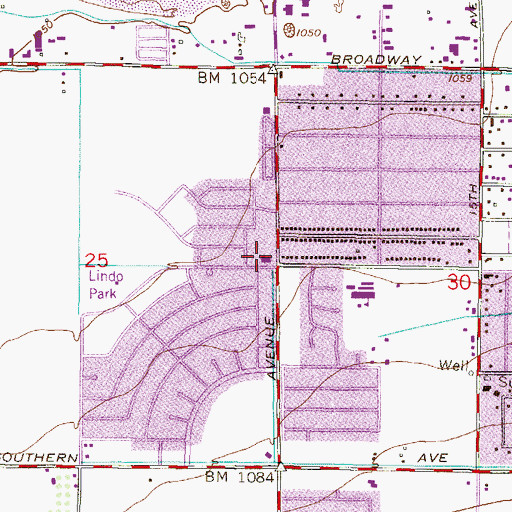Topographic Map of First New Life Missionary Baptist Church, AZ